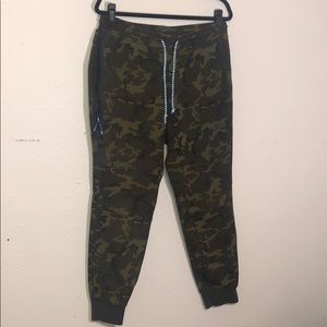 Nike long zipper sweat pant joggers